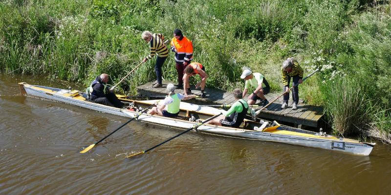 Foto van de Rapper tijdens de Elfstedenroeimarathon