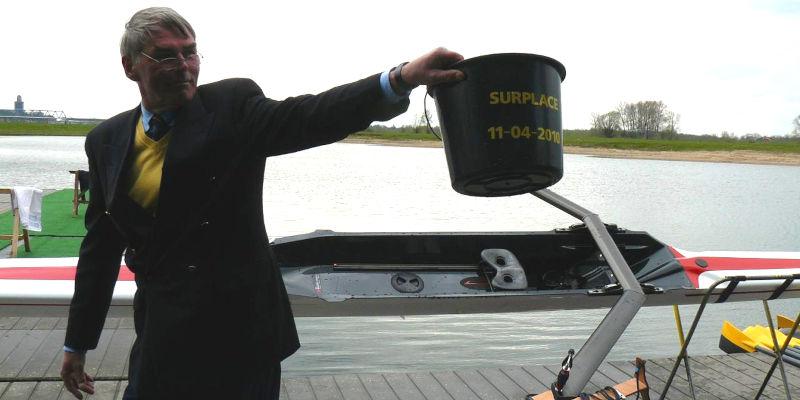 Foto van de Surplace bij de doop